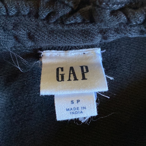 Gap Long Black Denim Button Down Coat - Picture 10 of 11